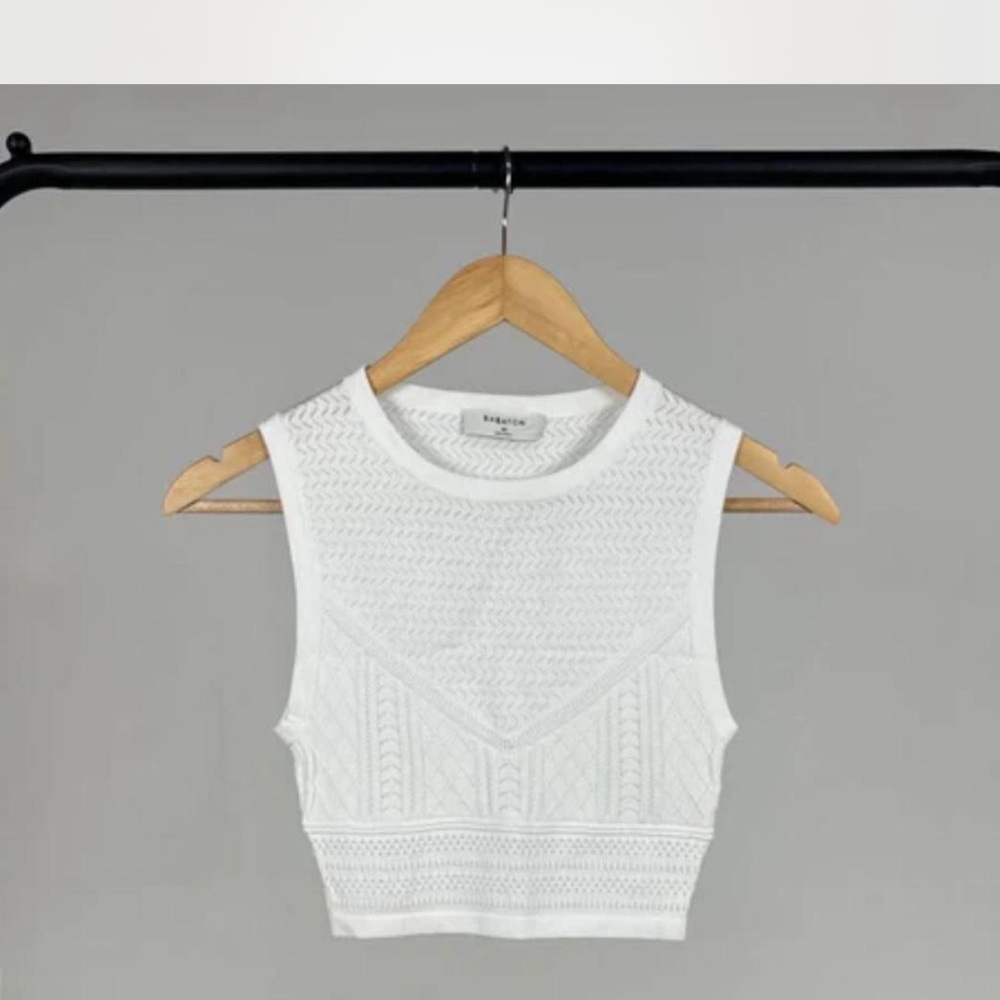 Aritzia white knit tank